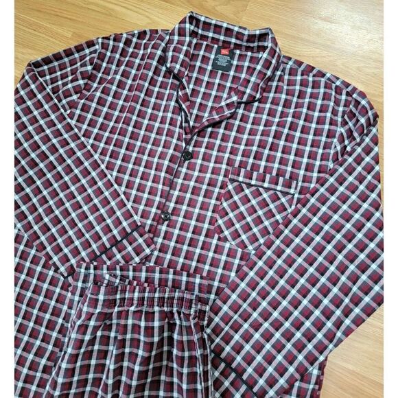 Hanes Men's Flannel PJ Set L - Picture 3 of 6